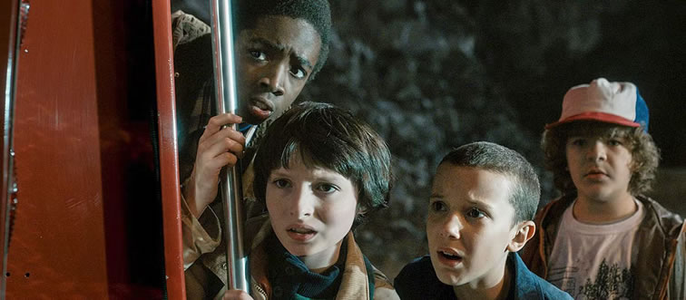 In which calendar year does the debut season of Stranger Things unfold?