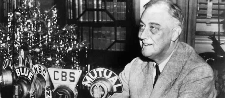 Which lucky U.S. President was the very first to grace the glowing television screen?