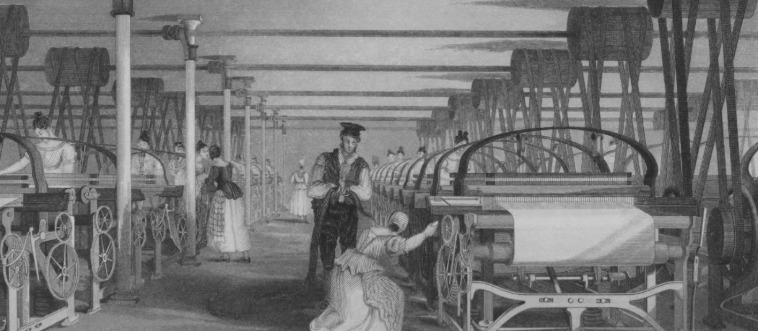 In which nation did the wheels of the Industrial Revolution first start turning?